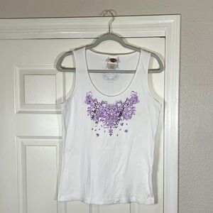 Vintage Harley-Davidson Womens XL Waikiki Hawaii Biker Sleeveless Tank Top Y2K